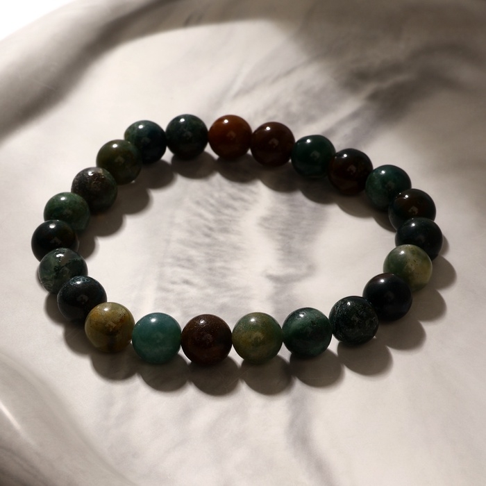 Браслет шар №8 «Яшма зелёная», 5,5 см Браслет шар №8 «Яшма зелёная», 5,5 см