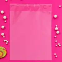 Пакет БОПП с клеевым клапаном, прозрачный для фасовки и упаковки, 40&times;50/4 см, 30 мкм