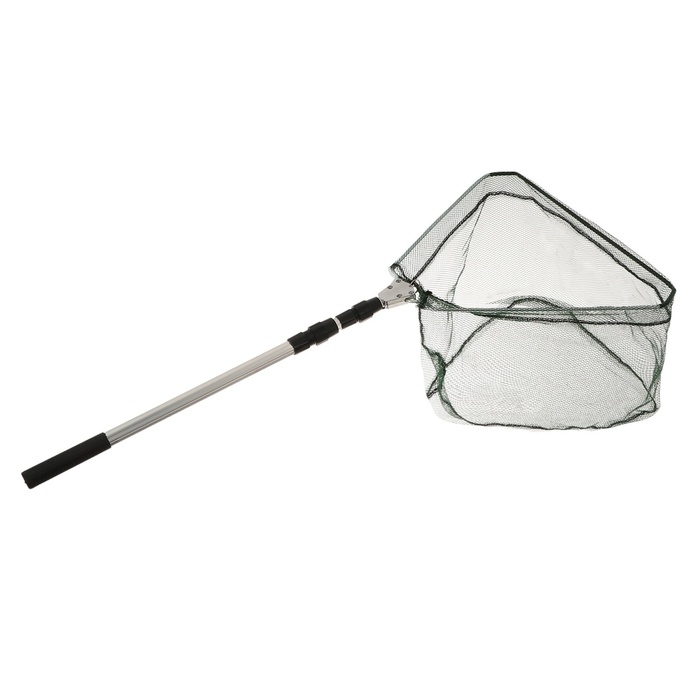 Подсачник складной телескопический П-15, 190 см, треугольный обод 40 см, капрон Подсачник складной телескопический П-15, 190 см, треугольный обод 40 см, капрон