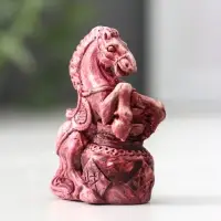 Фигурка «Лошадь на дыбах малая», 2×3×4.5 см, винный