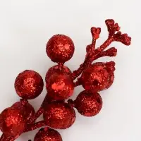 Ягоды для декора, красного цвета, 4.5 × 4.5 × 20 см