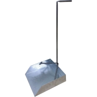 Совок для мусора металл оцинкованный (ширина 31 см, ручка 62 см)