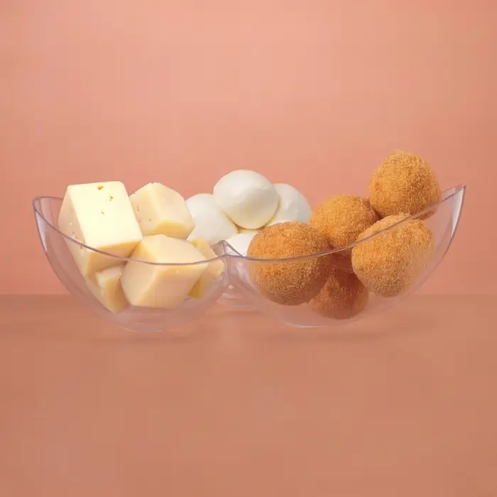 Менажница пластиковая одноразовая для фуршета «Гроздь», прозрачная