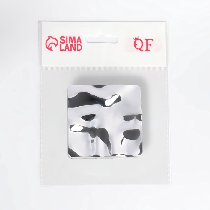 Зеркало складное «Волны», 7 × 7 см, цвет серебристый Зеркало складное «Волны», 7 × 7 см, цвет серебристый