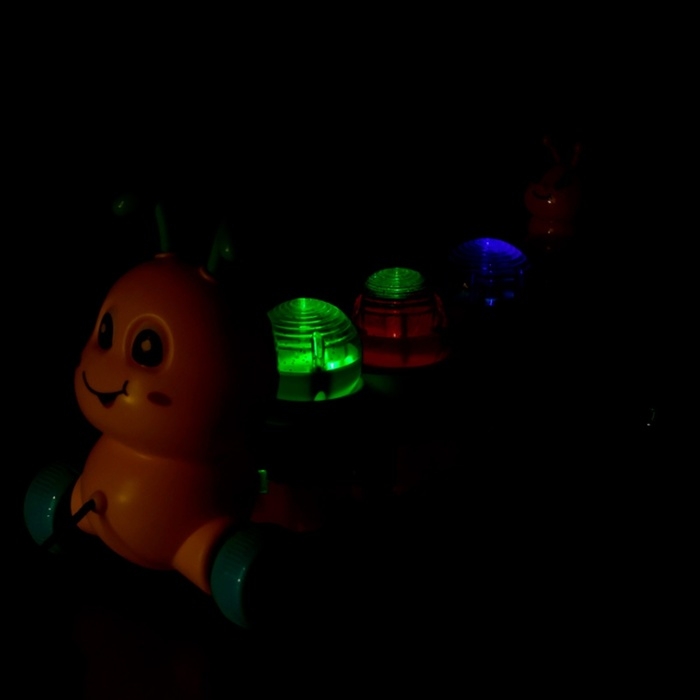 Музыкальная каталка на веревке «Гусеница», световые и звуковые эффекты Музыкальная каталка на веревке «Гусеница», световые и звуковые эффекты