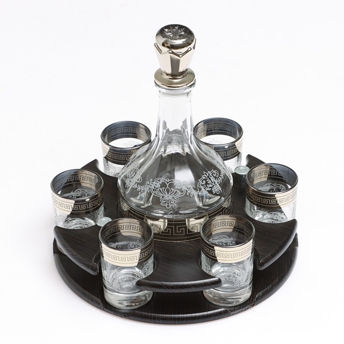 Минибар "Гармония" 7 предметов: графин 500 мл + стопка 60 мл