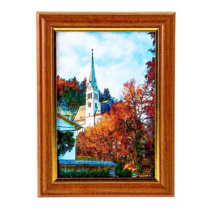 Ключница Ключница "Город 8" 15х21 см орех