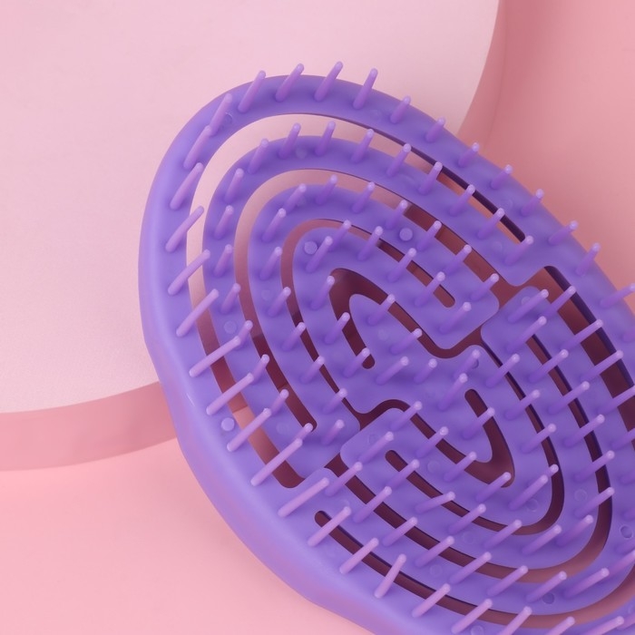 Расчёска массажная, овальная, 11 × 7,2 см, цвет МИКС Расчёска массажная, овальная, 11 × 7,2 см, цвет МИКС