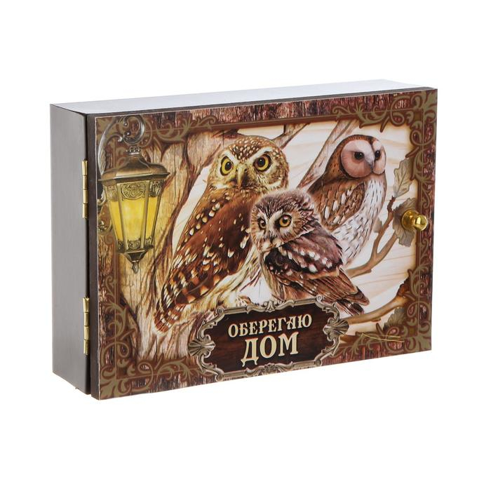 Ключница Ключница "Совы" венге 12х17 см
