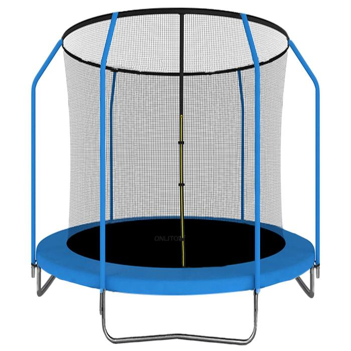 Батут ONLITOP, d=183 см, высота сетки 150 см, цвет синий Батут ONLITOP, d=183 см, высота сетки 150 см, цвет синий