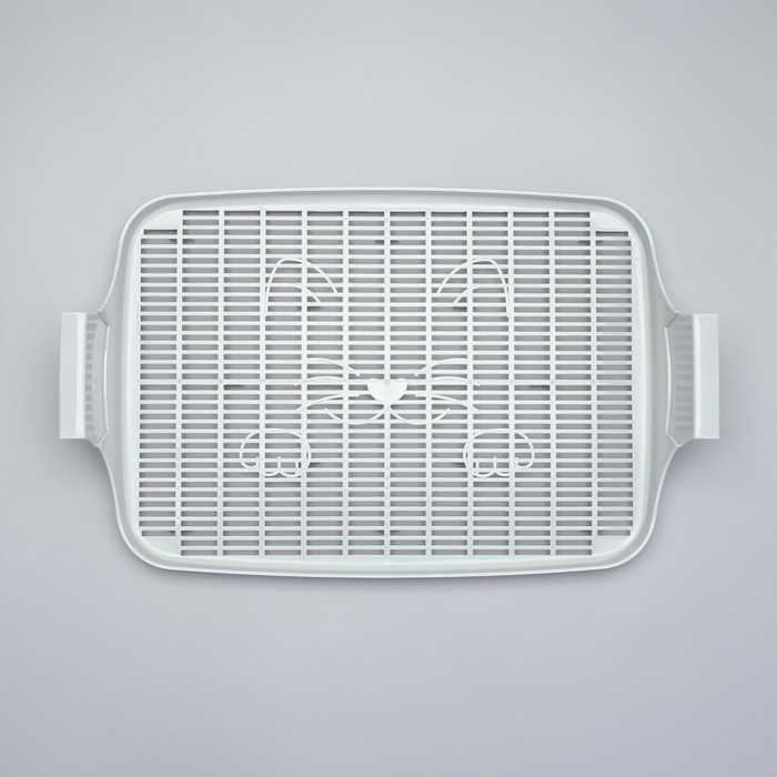 Туалет с сеткой, 45х34х15 см, серый Туалет с сеткой, 45х34х15 см, серый