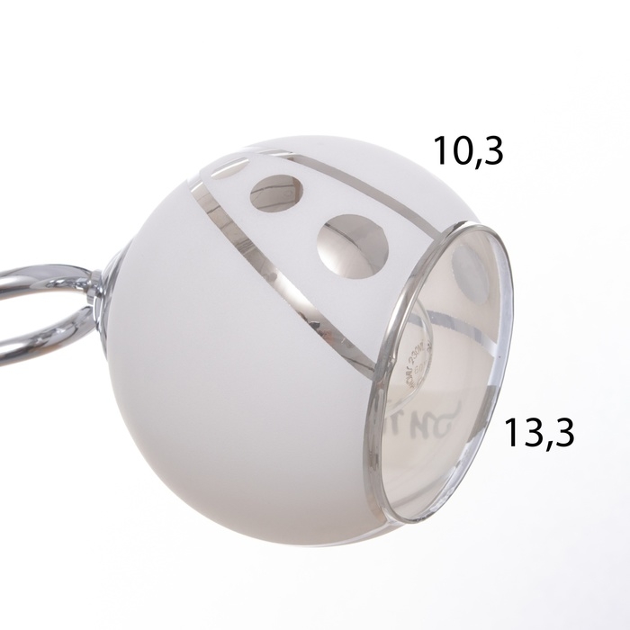 Люстра Люстра "Аура" 3х40Вт Е27 Хром МОДЕЛЬ: 2612363