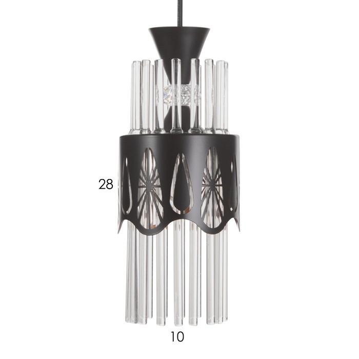 Подвес Подвес "Капель" 1х60Вт Е27 Черный