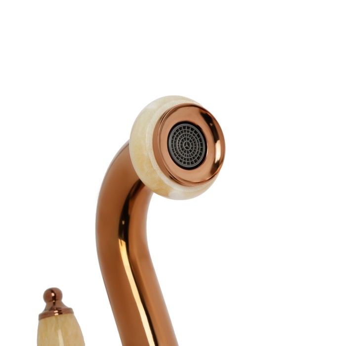 Смеситель для раковины ZEIN Z3795, дизайнерский, однорычажный, картридж 35 мм, цвет медный Смеситель для раковины ZEIN Z3795, дизайнерский, однорычажный, картридж 35 мм, цвет медный