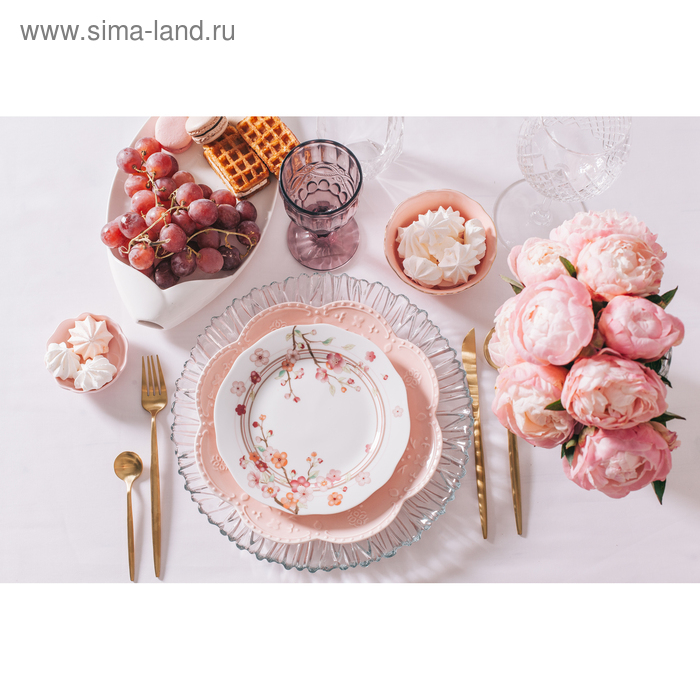 Тарелка стеклянная Aurora, d=31,5 см, цвет прозрачный Тарелка стеклянная Aurora, d=31,5 см, цвет прозрачный