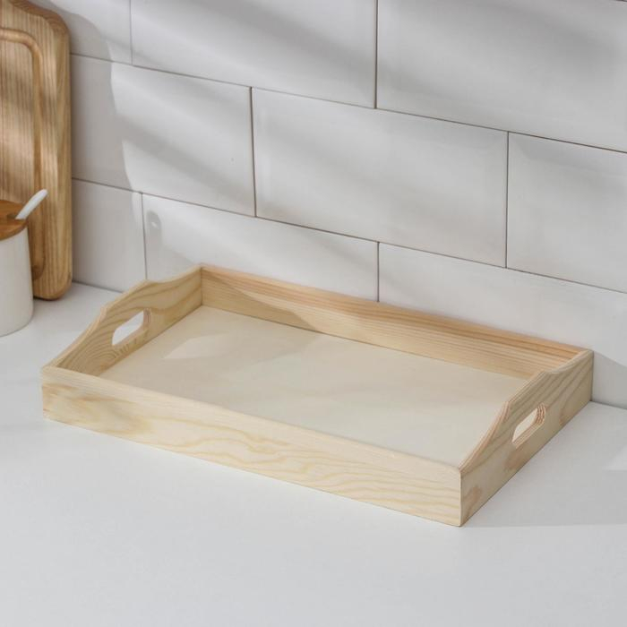 Поднос для завтрака Доляна Woodie, 32×20 см, сосна Поднос для завтрака Доляна Woodie, 32×20 см, сосна