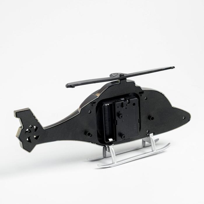 Часы - будильник настольные Часы - будильник настольные "Вертолет", дискретный ход, циферблат d-6.5 см, 11.5 х 27 см, АА