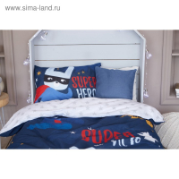 Постельное бельё «Этель» 1.5 сп Super hero 143*215 см, 150*214 см, 50*70 см -1 шт,100% хл, бязь