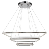 Люстра BayerLux 59913/3 LED 114Вт 4000К серебро 71х71х2-82 см Люстра BayerLux 59913/3 LED 114Вт 4000К серебро 71х71х2-82 см