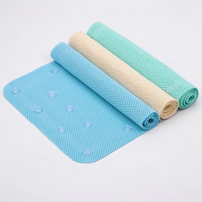 Коврик для ванной комнаты с присосками, 43×90 см, цвет МИКС