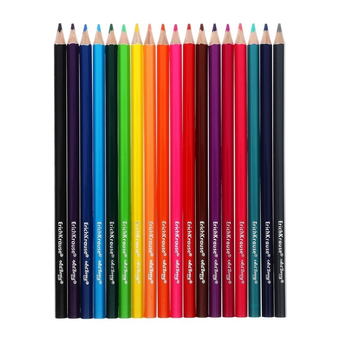 Карандаши 18 цветов ErichKrause ArtBerry премиум, дерево, шестигранные, яркий и мягкий грифель 3.0 мм, картонная упаковка, европодвес Карандаши 18 цветов ErichKrause ArtBerry премиум, дерево, шестигранные, яркий и мягкий грифель 3.0 мм, картонная упаковка, европодвес
