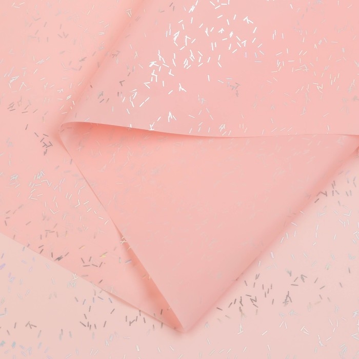 Пленка для цветов Пленка для цветов "Звездная ночь", 58 см х 5 м розовый лотус