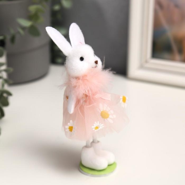 Сувенир текстиль  Сувенир текстиль "Заюшка в платье с ромашками" МИКС 17х5х4 см