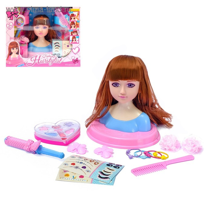 Кукла-манекен для создания причёсок «Стилист» с аксессуарами, МИКС Кукла-манекен для создания причёсок «Стилист» с аксессуарами, МИКС