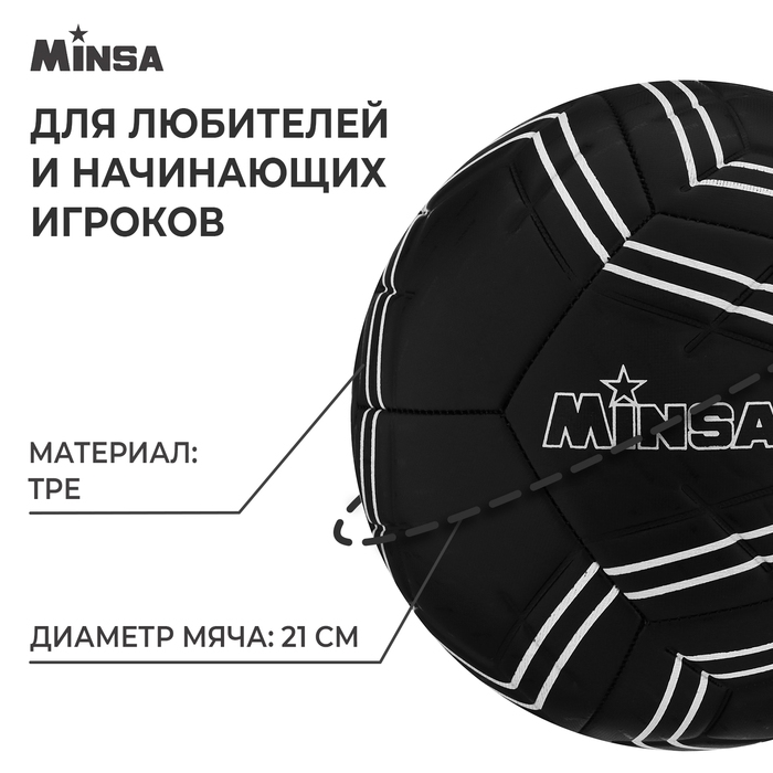 Мяч футбольный MINSA, TPE, машинная сшивка, 12 панелей, р. 5 Мяч футбольный MINSA, TPE, машинная сшивка, 12 панелей, р. 5