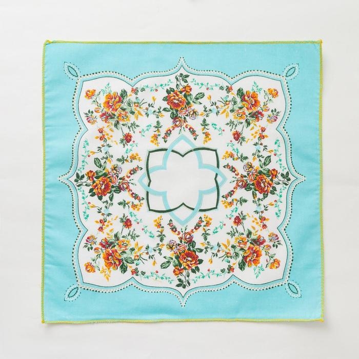 Платки носовые женские Этель  Платки носовые женские Этель "Цветочный узор" 30*30 см, (набор 12 шт), рис. МИКС,100% хлопок