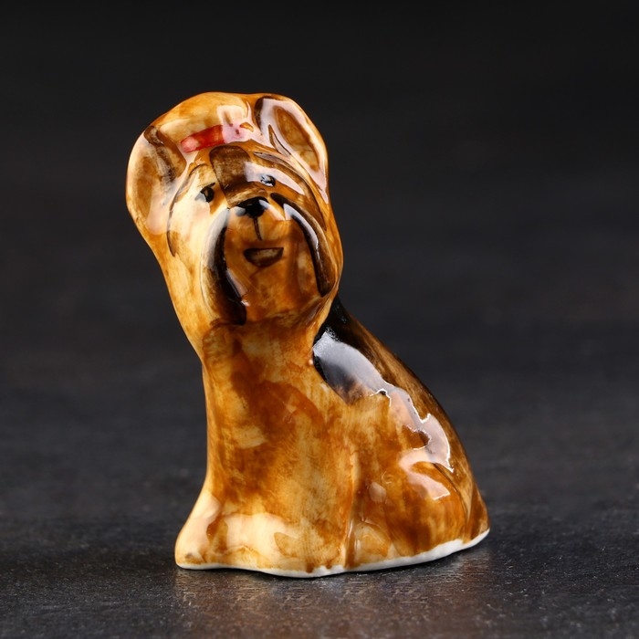 Статуэтка фарфоровая  Статуэтка фарфоровая "Йоркширский терьер" , 6х4х3 см
