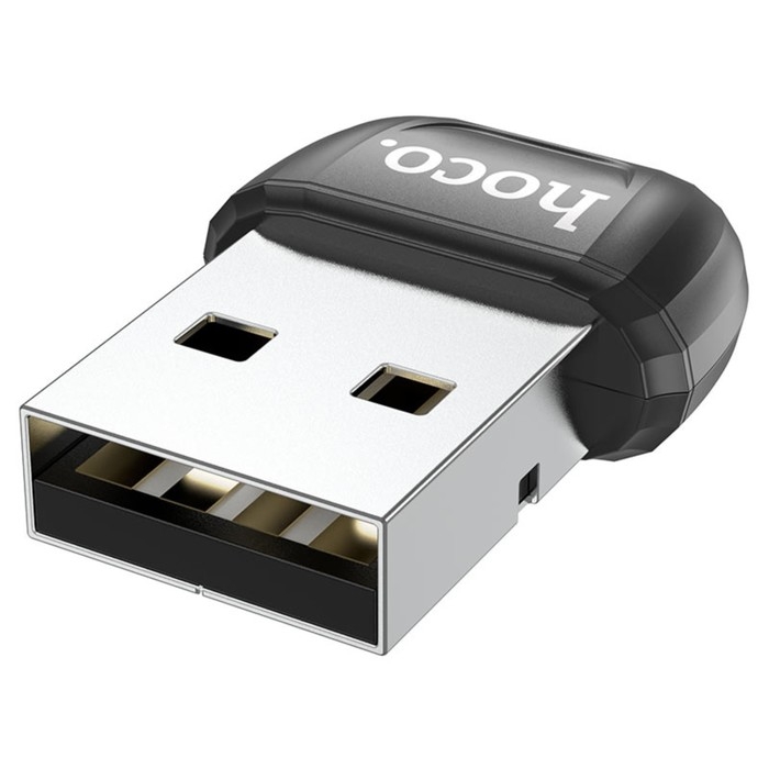 Адаптер Hoco UA18, USB - BT, Bluetooth: двойной режим 5.0, чёрный Адаптер Hoco UA18, USB - BT, Bluetooth: двойной режим 5.0, чёрный