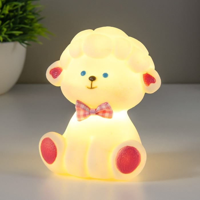 Ночник Ночник "Бараш" LED 1Вт 3х LR44 белый 6х7,5х10см RISALUX