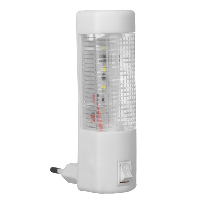 Ночник пластик от сети "Вытянутый цилиндр" 10,5х2,7х2,3 см RISALUX