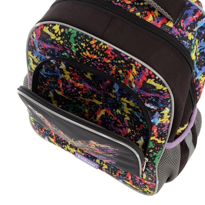 Рюкзак школьный Erich Krause ErgoLine 15L, 39 х 28 х 14 см, эргономичная спинка, Butterfly 51597 Рюкзак школьный Erich Krause ErgoLine 15L, 39 х 28 х 14 см, эргономичная спинка, Butterfly 51597
