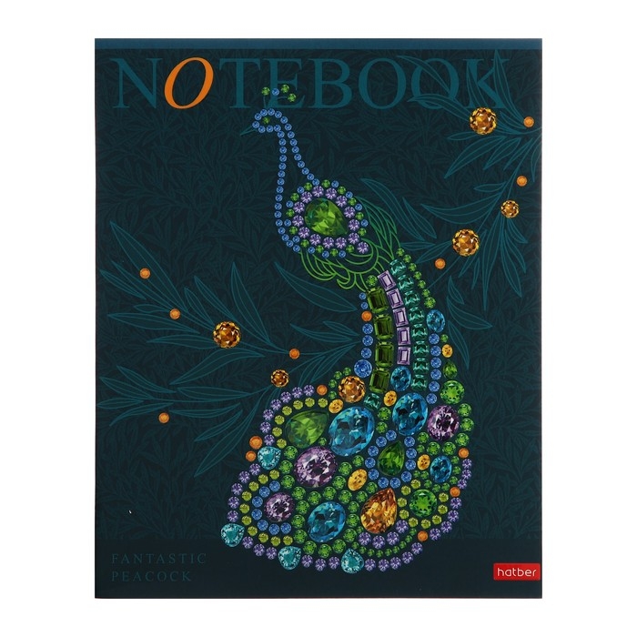 Тетрадь 96 листов клетка "Fantastic animals", обложка мелованный картон, матовая ламинация, 3D лак, блок 60 г/м2, МИКС