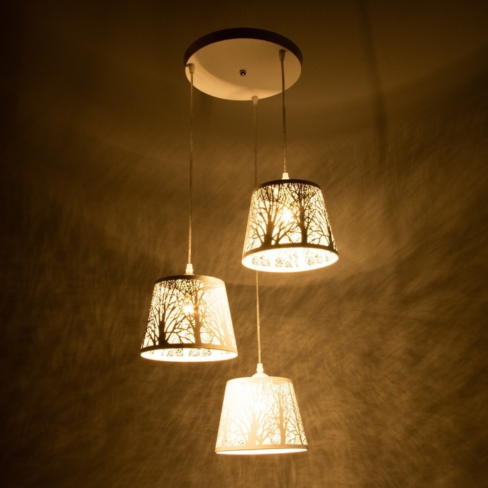 Светильник BayerLux "Чаща" 3хЕ27 40Вт белый 40х40х20-90см