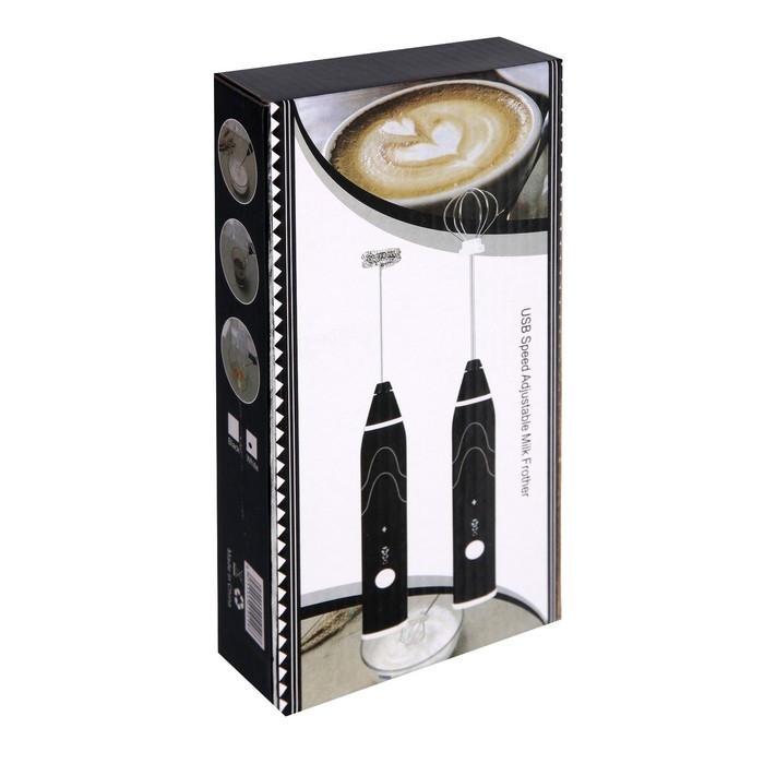 Капучинатор погружной LMR-03, с насадкой для вспенивания молока, 3 режима, АКБ, черный Капучинатор погружной LMR-03, с насадкой для вспенивания молока, 3 режима, АКБ, черный