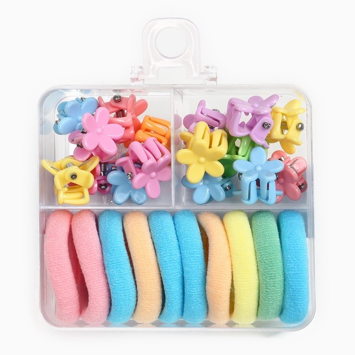 Набор подарочный, резинка для волос 10 шт, заколка крабик 12 шт, Холодное сердце Набор подарочный, резинка для волос 10 шт, заколка крабик 12 шт, Холодное сердце