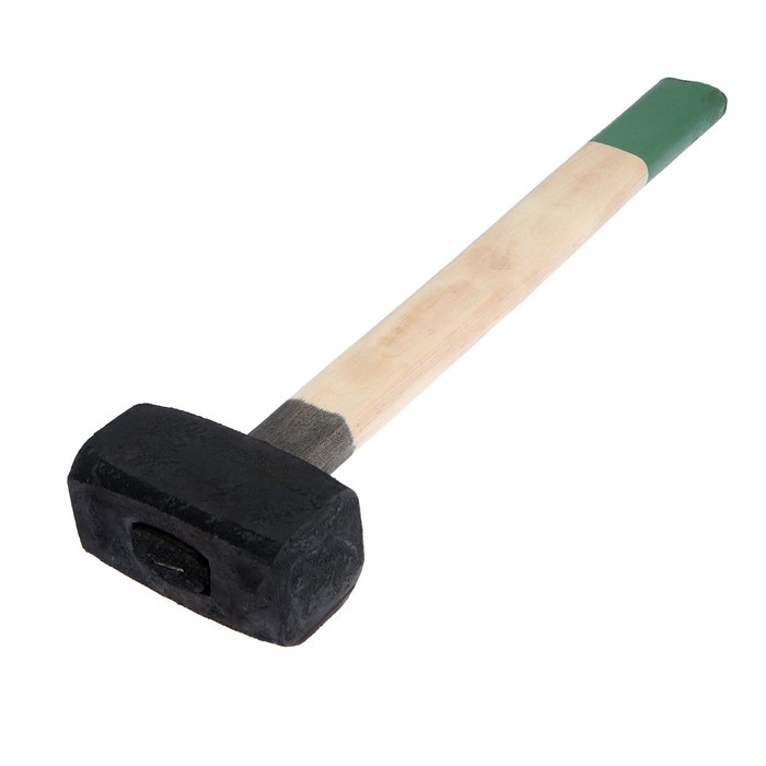 Кувалда кованая ЛОМ, 5 кг, деревянная рукоятка Кувалда кованая ЛОМ, 5 кг, деревянная рукоятка