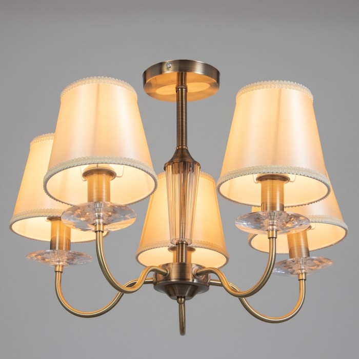 Люстра Люстра "Авиталь" 5xЕ14 40Вт бронза 58х58х80 см BayerLux