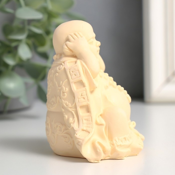 Нэцке полистоун Нэцке полистоун "Хотей - не вижу, не слышу, не скажу" МИКС 6х7х8 см