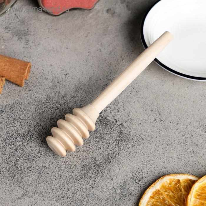 Ложечка для меда из алтайской березы в евро-слоте Ложечка для меда из алтайской березы в евро-слоте