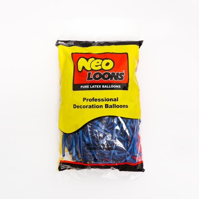 Шар для твистинга латексный 150 Шар для твистинга латексный 150", перламутровый, набор 100 шт., цвет синий