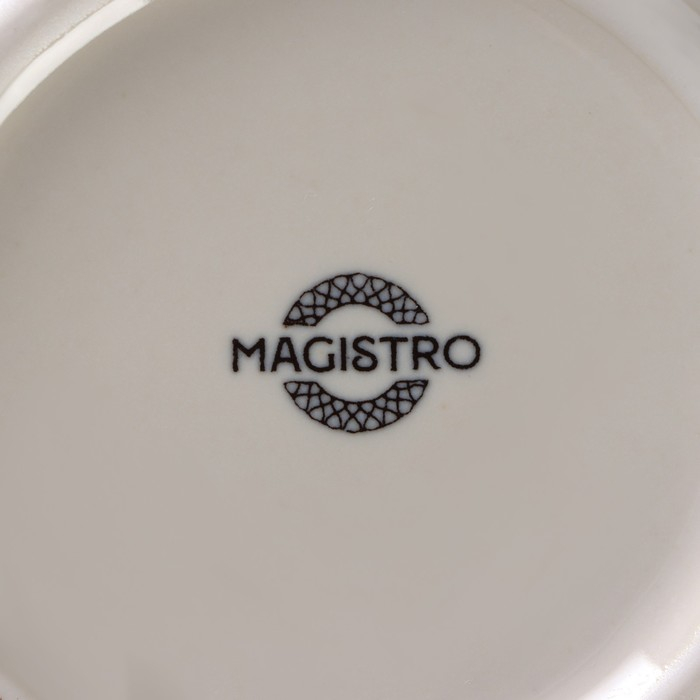 Салатник фарфоровый Magistro Ocean, 800 мл, d=17,4 см, цвет синий