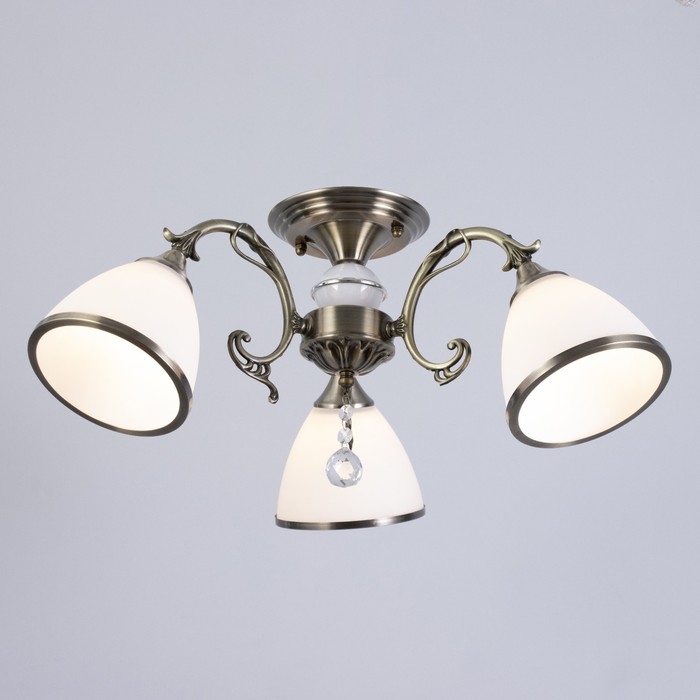 Люстра Люстра "Диего" 3xE27 40Вт бронза 50x50x28см