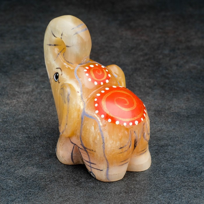 Сувенир Сувенир "Слон индийский", 6,5x6?5 см, селенит