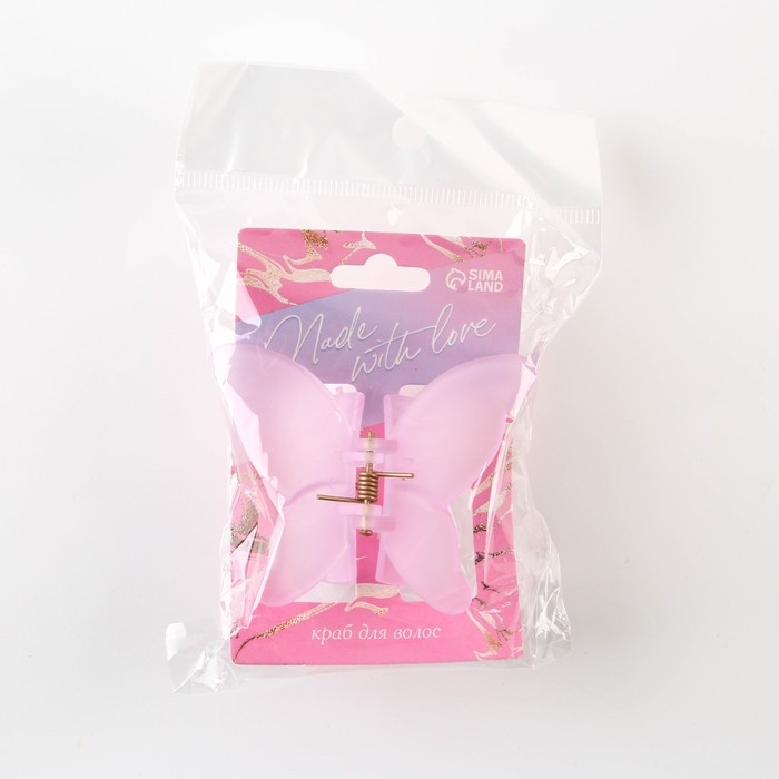 Краб для волос Made with love, 7 х 6 х 4 см Краб для волос Made with love, 7 х 6 х 4 см