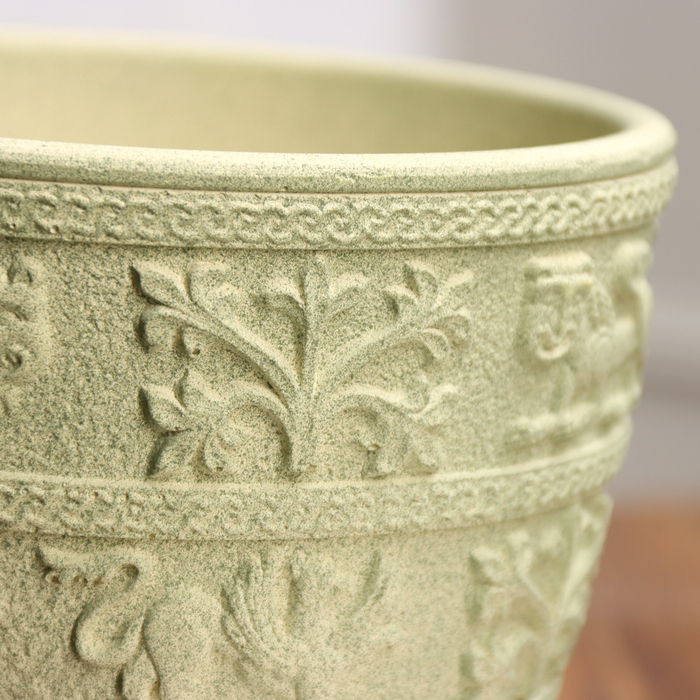 Горшок цветочный Суздаль бежевый бутон, 2,15 л