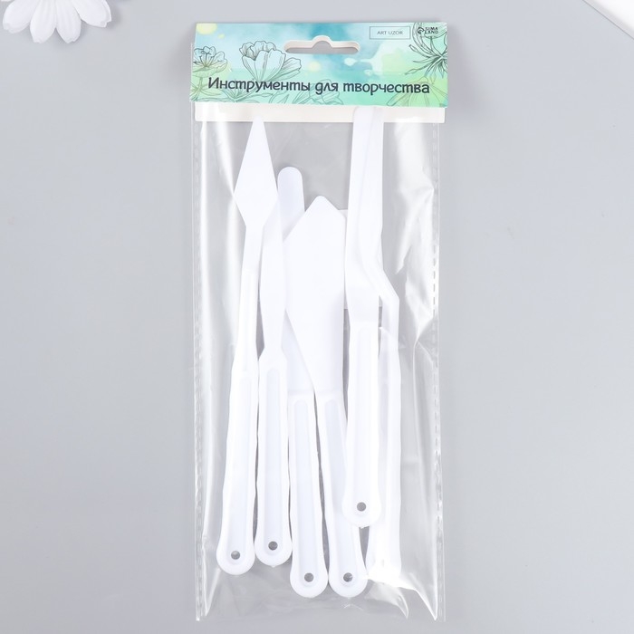 Инструменты для моделирования и придания формы пластик набор 6 шт 10х17 см Инструменты для моделирования и придания формы пластик набор 6 шт 10х17 см